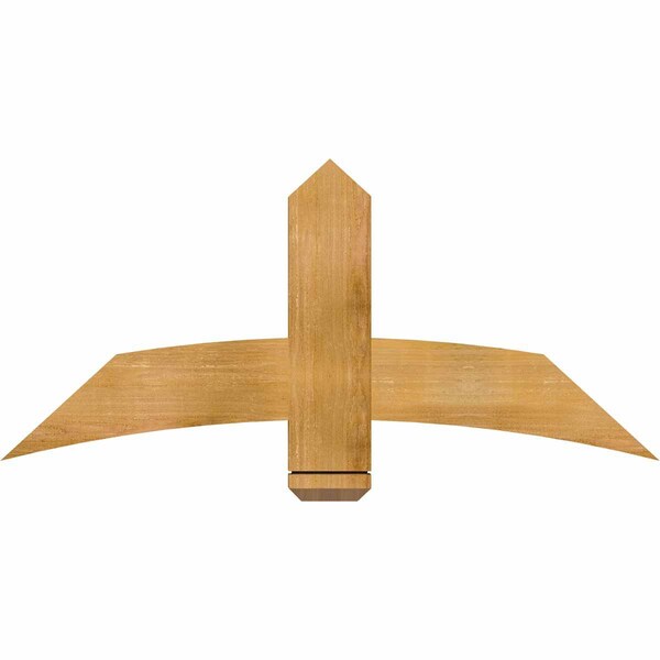 Ekena Millwork Bellingham Rough Sawn Timber Gable Bracket, Western Red Cedar, 48"W x 22"H x 2"D x 6"F, 11/12 Pitch GBW048X22X0206BEL00RWR - main